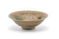 Japanese Matcha Bowl - Yellow Green Spotted Seto-yaki Summer Chawan - 250ml