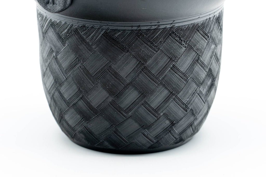 Black Checkered Kokudei Tokoname Chaho Teapot - 200ml