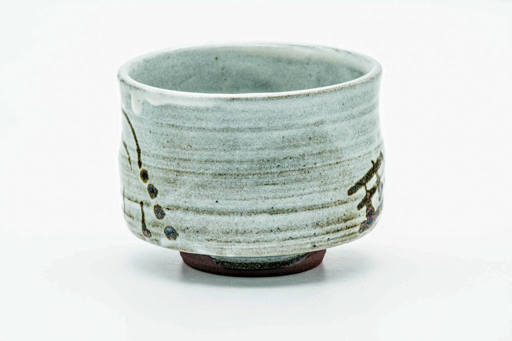 Japanese Matcha Bowl - Long Grass Spiraling Drip-Glazed Chawan - 300ml