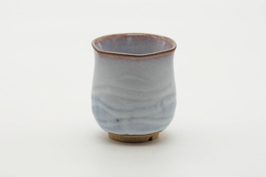Japanese Teacup - Milky White Glazed Hagi-yaki Tulip Yunomi - 140ml