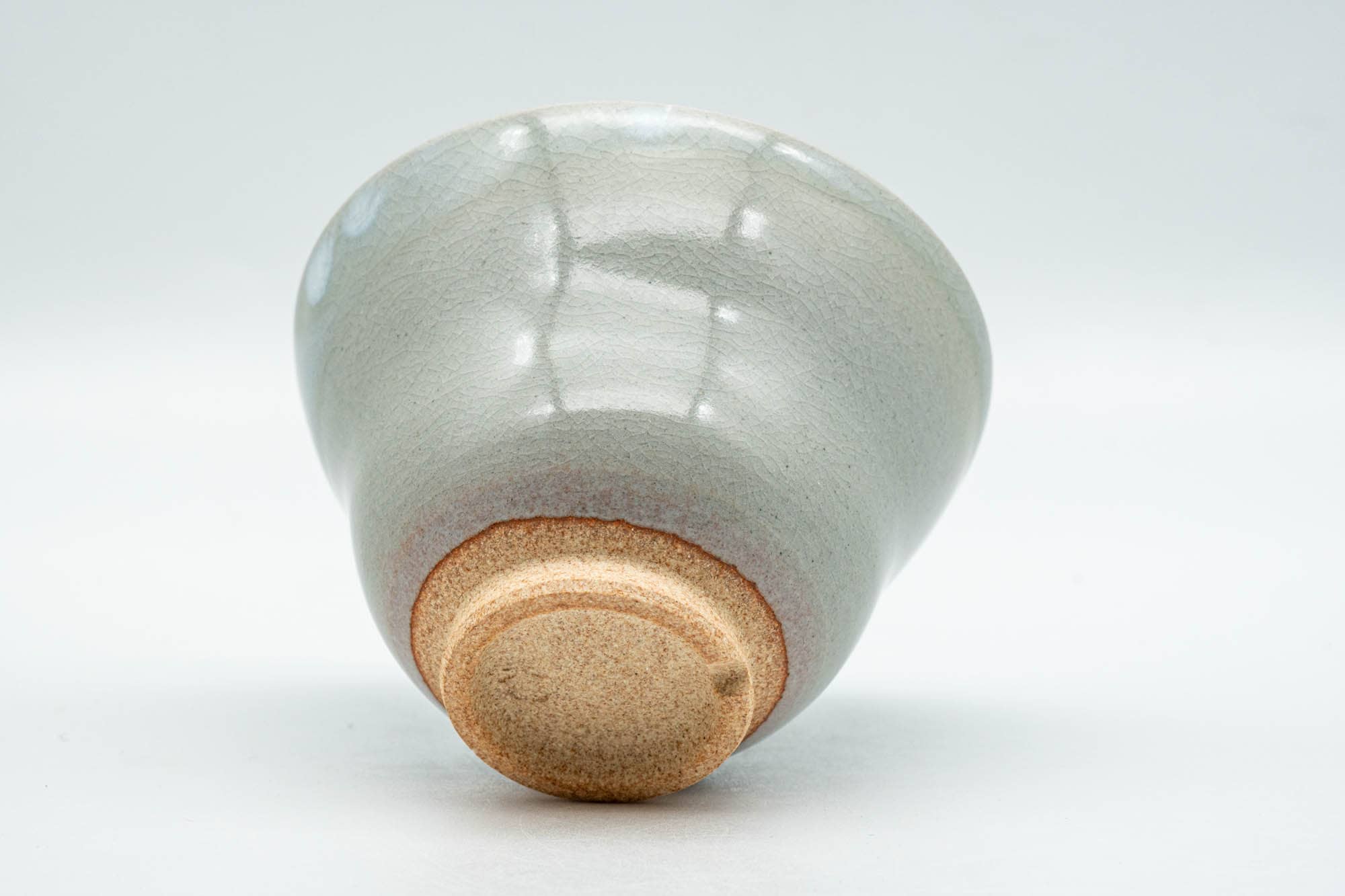 Japanese Teacup - Beige White Drip-Glazed Hagi-yaki Yunomi - 80ml