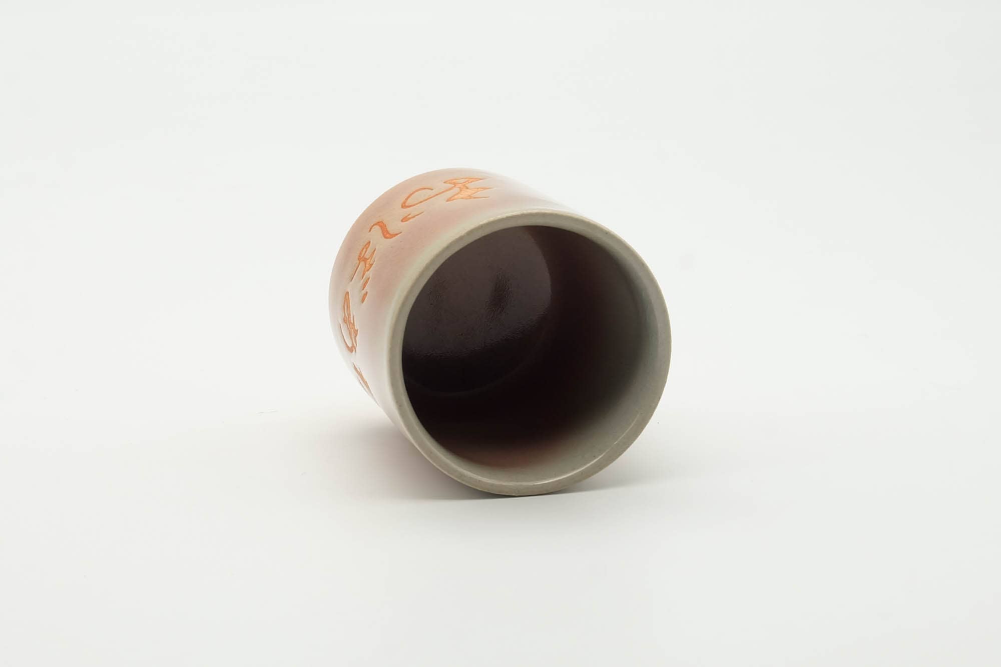 Japanese Teacup - Kanji Glazed Hagi-yaki Yunomi - 150ml
