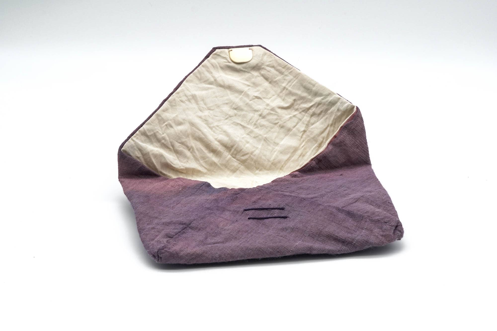 Japanese Sukiya-bukuro - Purple Linen Tea Pouch