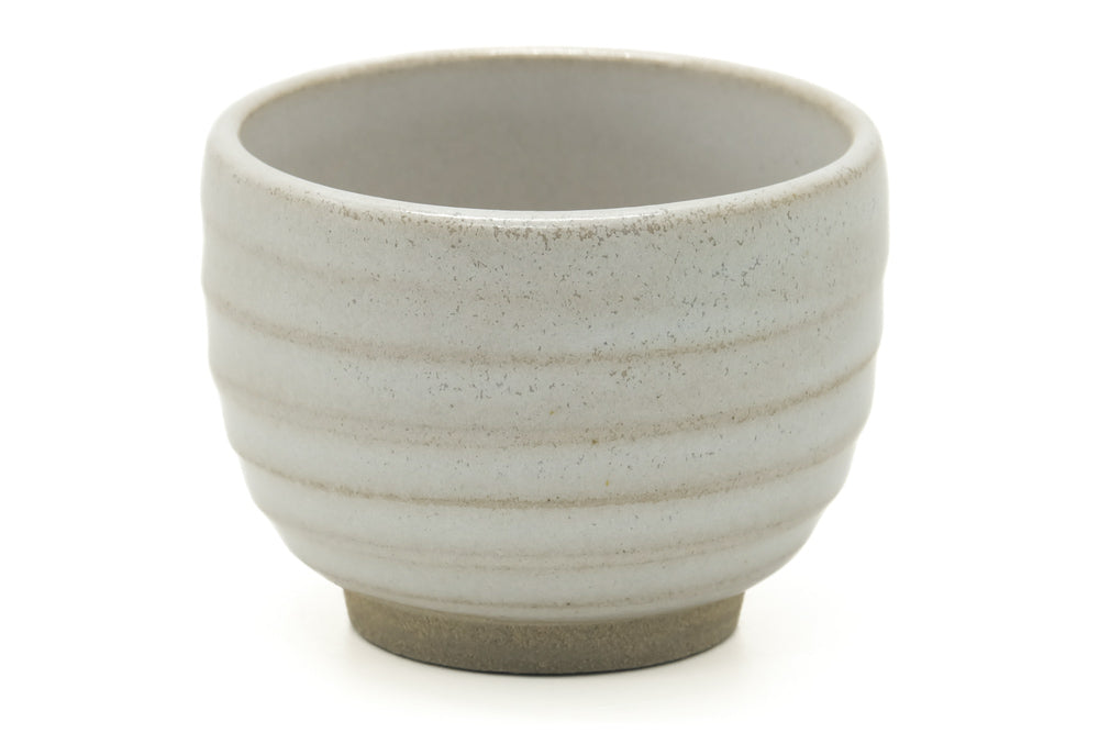 Japanese Teacup - Simple Spiraling Beige Yunomi - 100ml