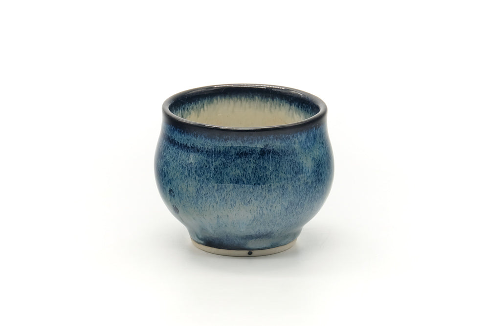 Japanese Teacup - Dark Blue Glazed Yunomi - 120ml
