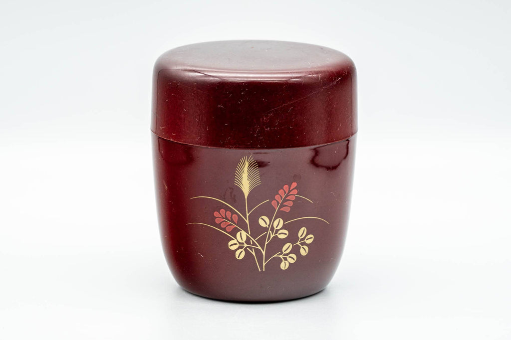 Japanese Chazutsu - Red Floral Tea Plastic Canister - 250ml