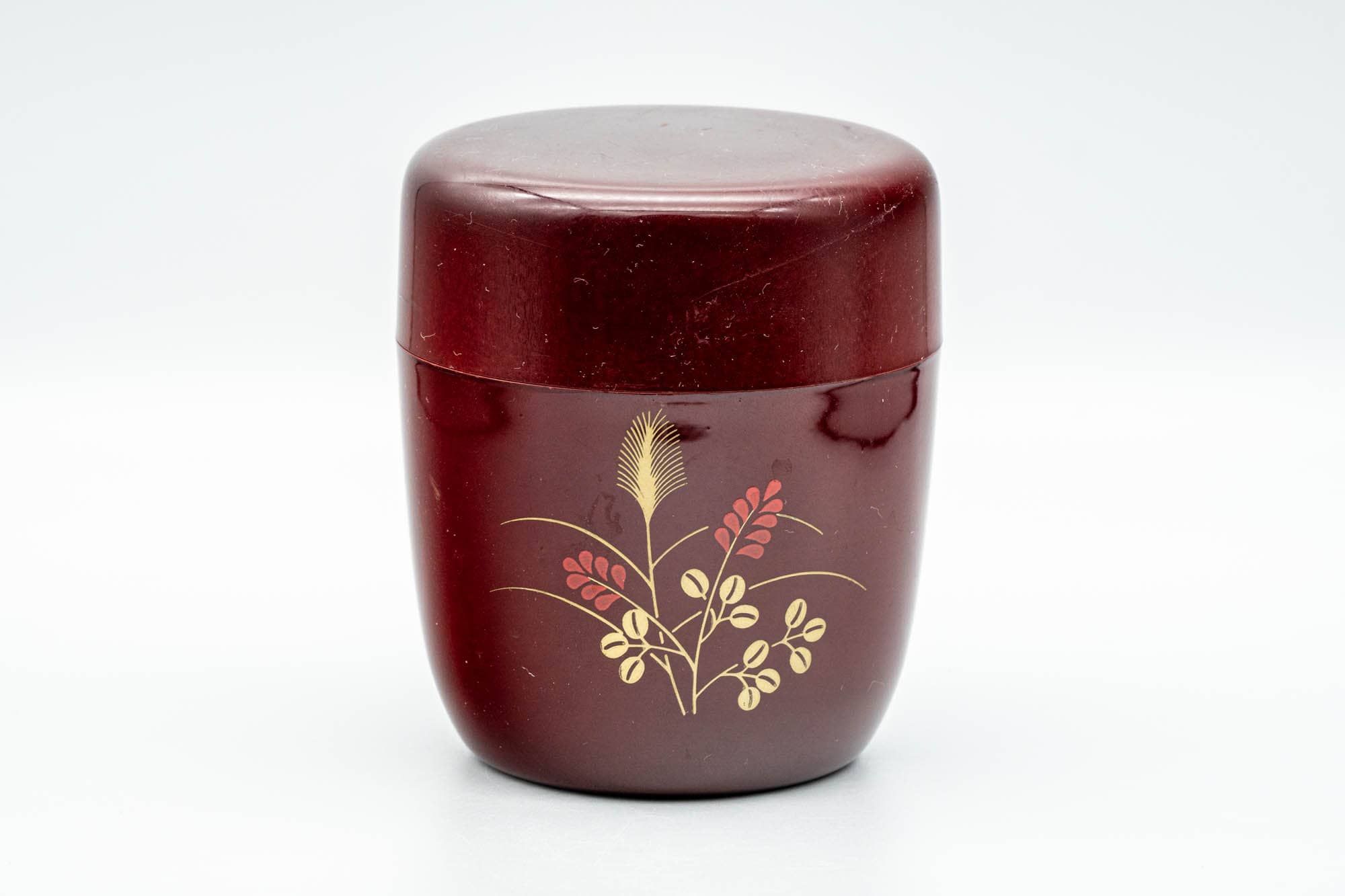 Japanese Chazutsu - Red Floral Tea Plastic Canister - 250ml