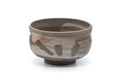 Japanese Matcha Bowl - Brown Hakeme Glazed Dojimaru-gata Chawan - 350ml