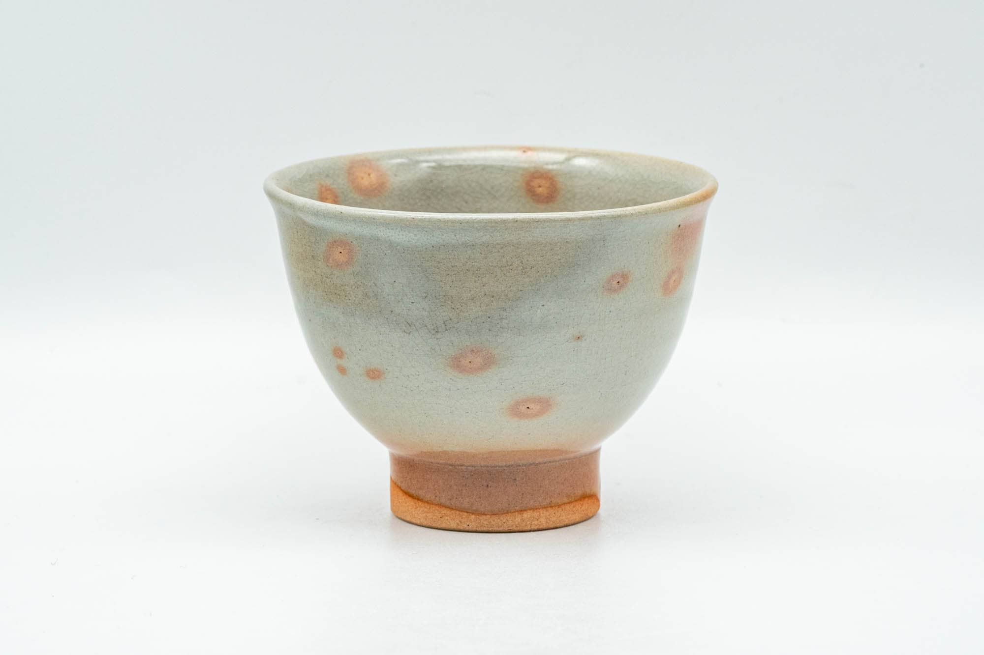 Japanese Teacup - Beige Pink Gohonte Hagi-yaki Yunomi - 130ml