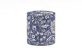 Blue White Floral Florentine Metal Tea Canister - 100g