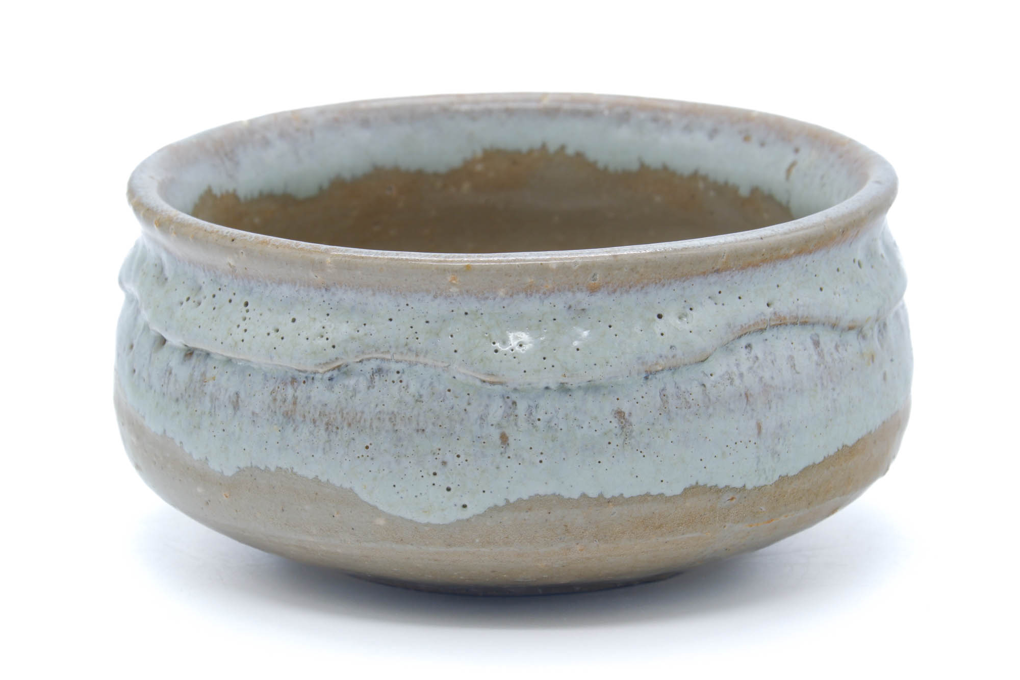 Japanese Kensui - Beige White Hagi-yaki Water Bowl - 500ml