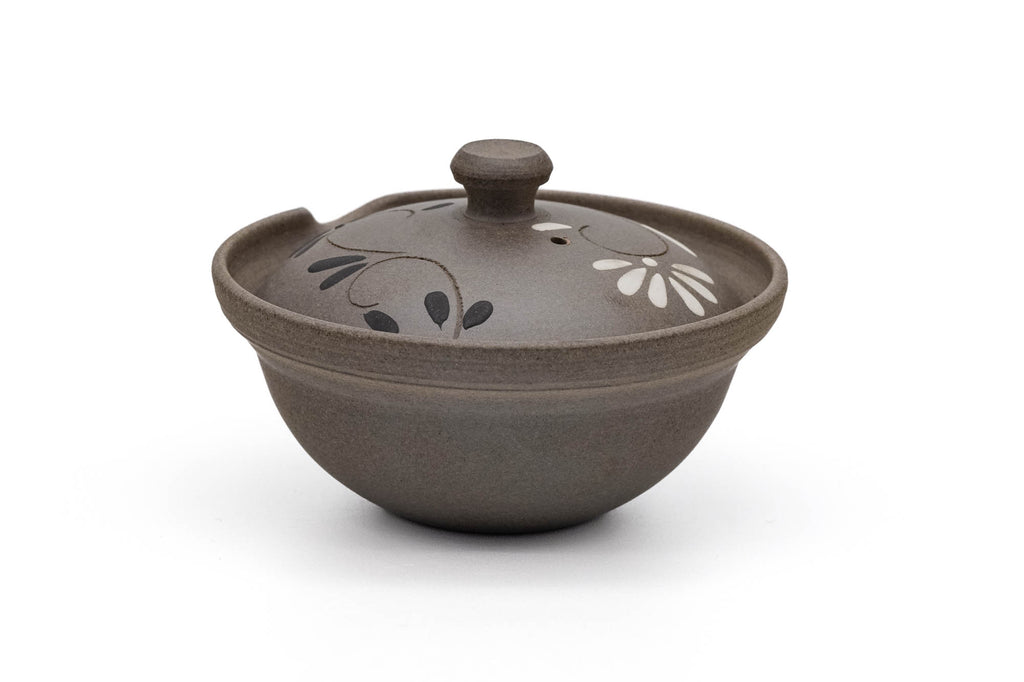 Floral Yakishime Chaho Teapot - 80ml