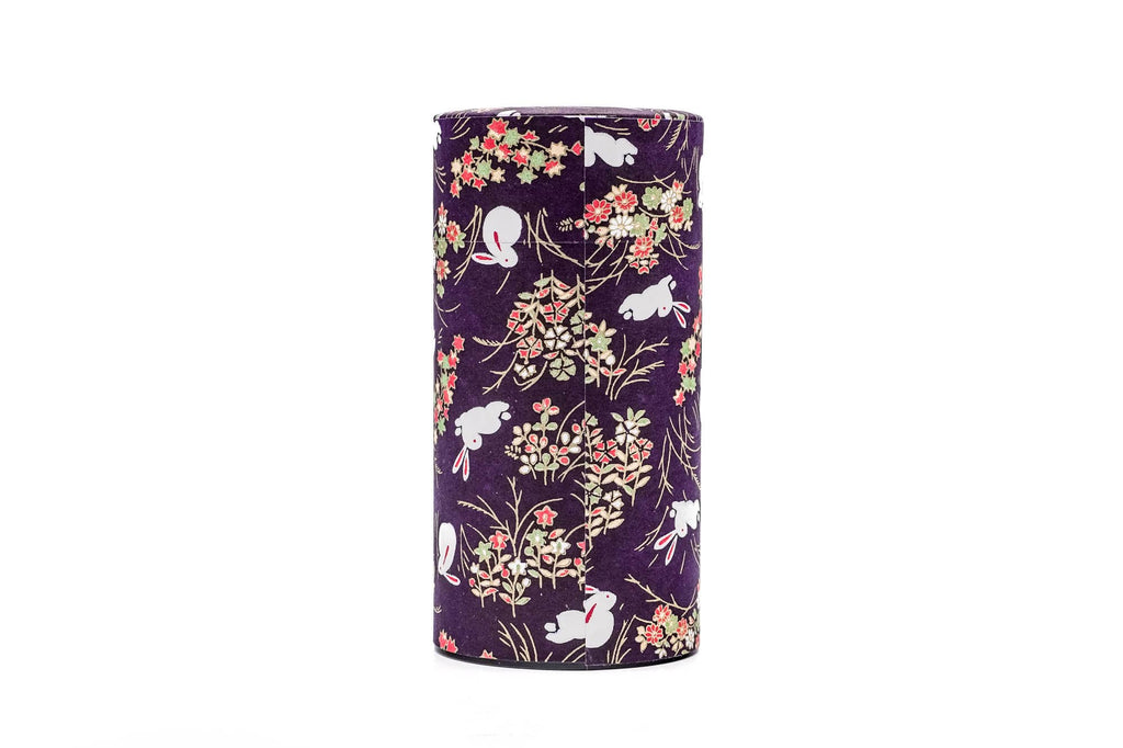 Purple Rabbit Washi Tea Canister - 200g