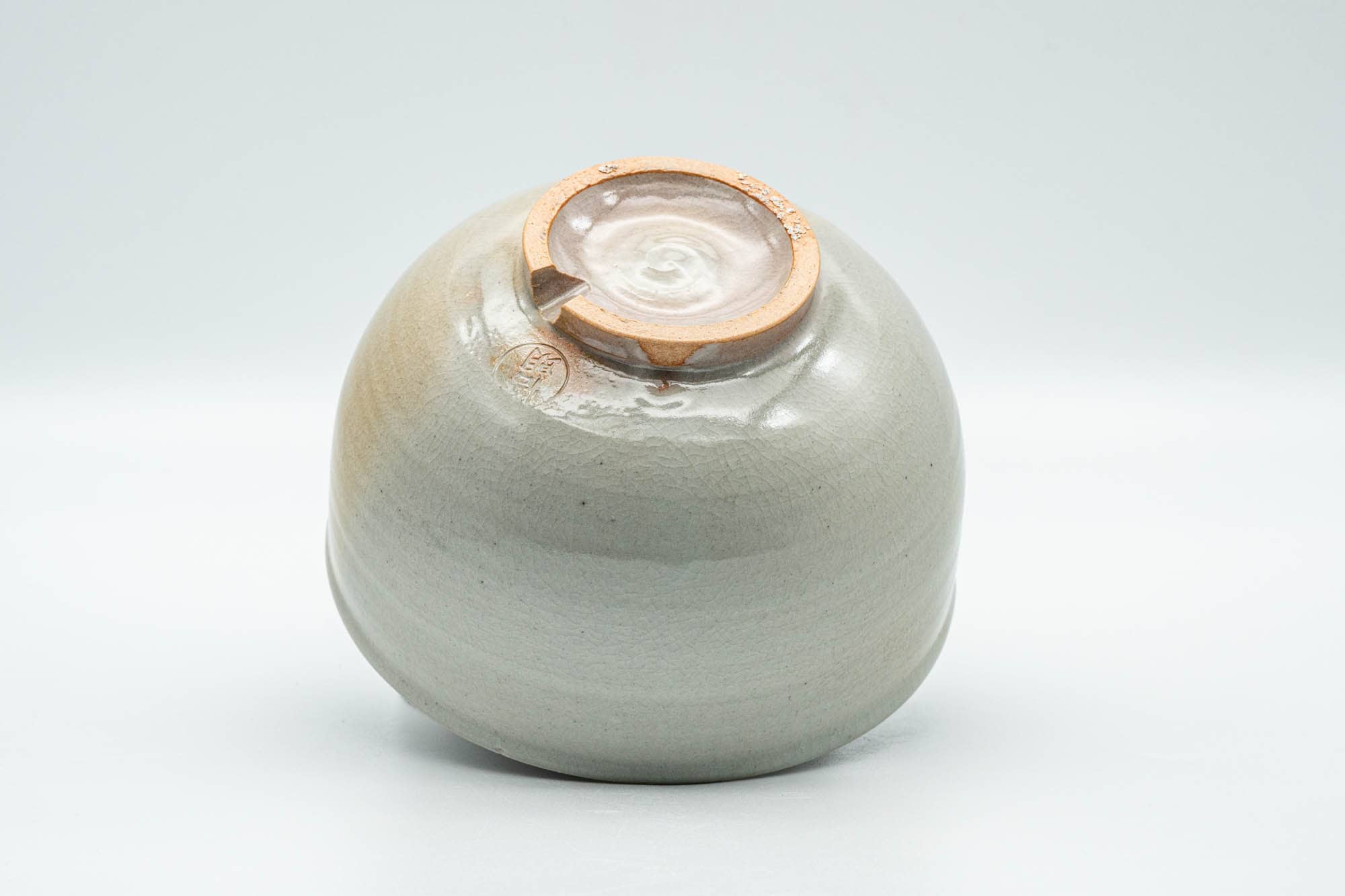 Japanese Matcha Bowl - Beige Grey Glazed Wan-nari Chawan - 350ml