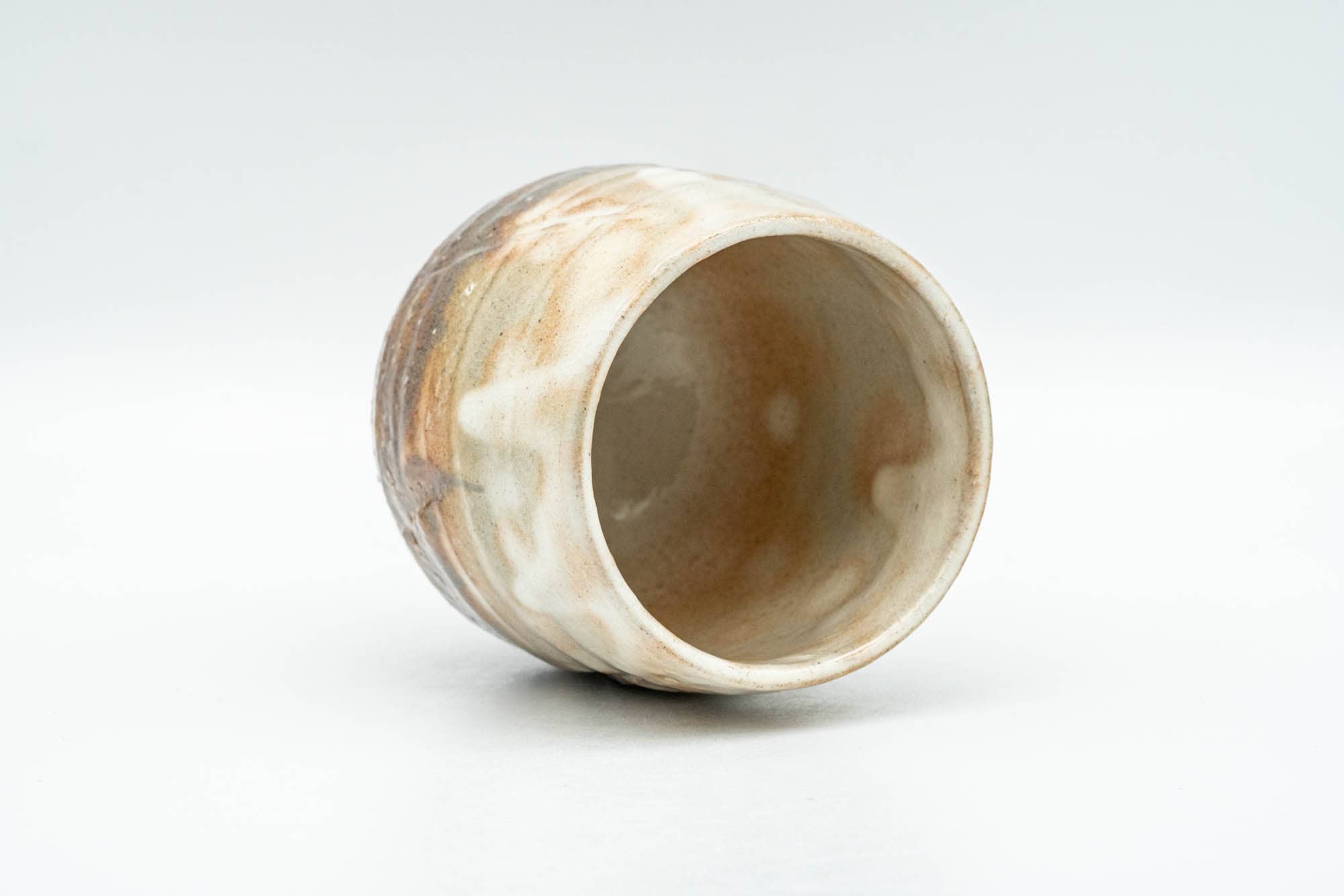 Japanese Teacup - 納富鳥雲 Notomi Choun, Daikazan Klin - Beige Hagi-yaki Yunomi - 150ml