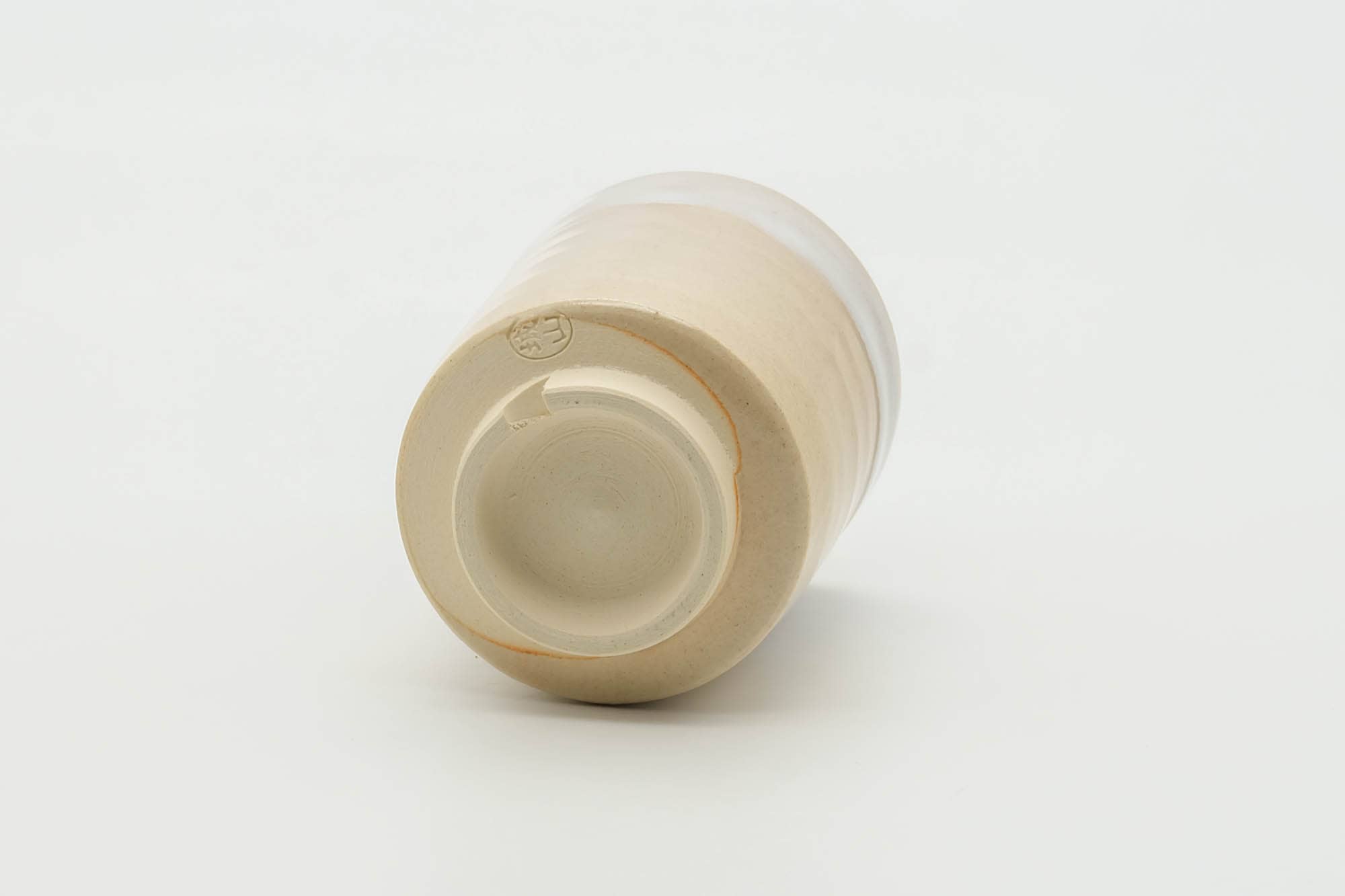 Japanese Teacup - Beige White Drip-Glazed Hagi-yaki Yunomi - 160ml