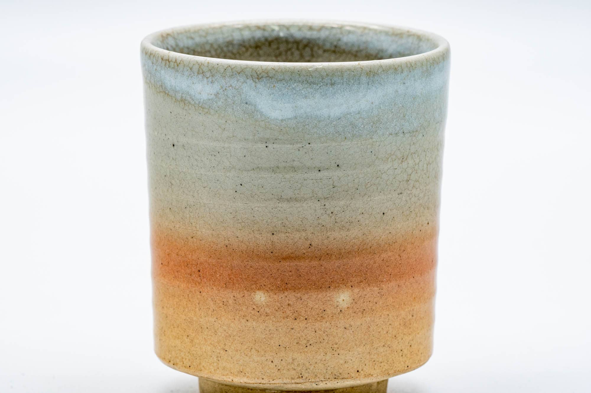 Japanese Teacup - Beige Pink White Glazed Hagi-yaki Yunomi - 200ml