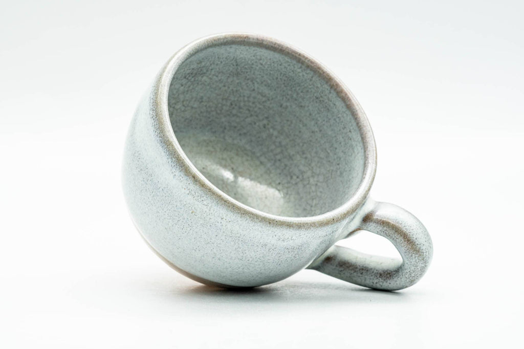 Japanese Teacup - Milky White Glazed Ushirode Yunomi - 130ml