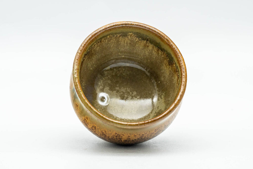 Japanese Teacup - Brown Hare's Fur Drip-Glazed Guinomi - 35ml