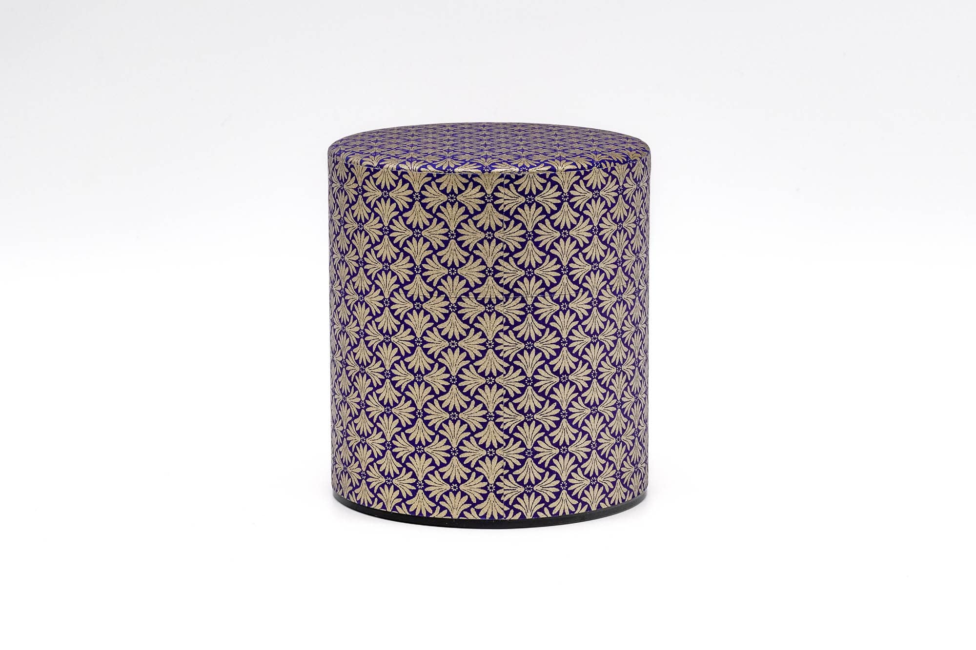 Blue Gold Tessellation Washi Tea Canister - 150g