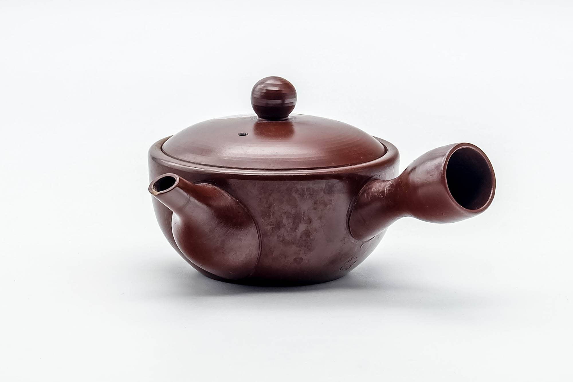 Japanese Kyusu - Purple Floral Banko-yaki Nozomi Mesh Teapot - 220ml