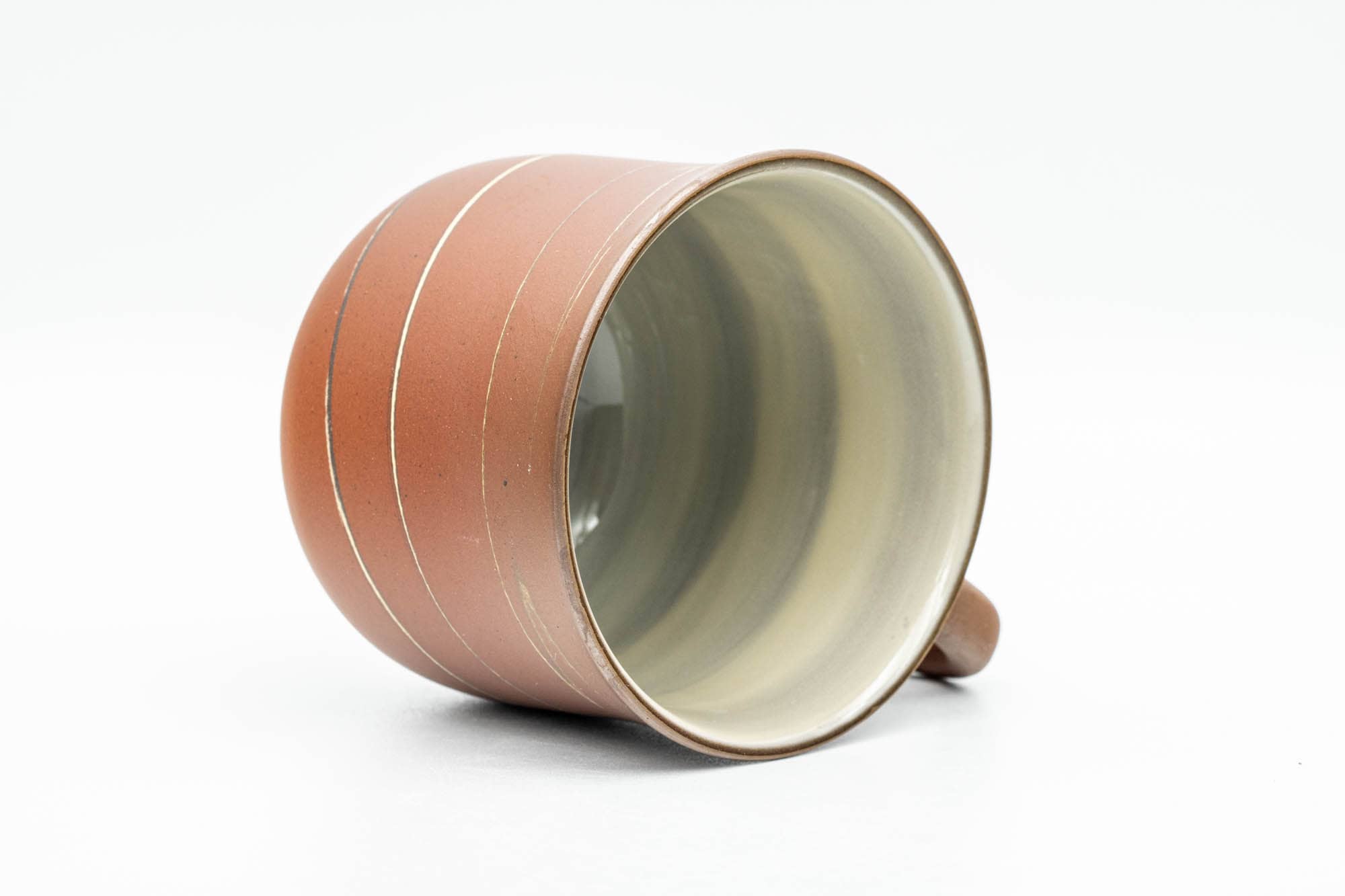 Japanese Teacup - Marbled Swirl Red Ushirode Yunomi - 180ml