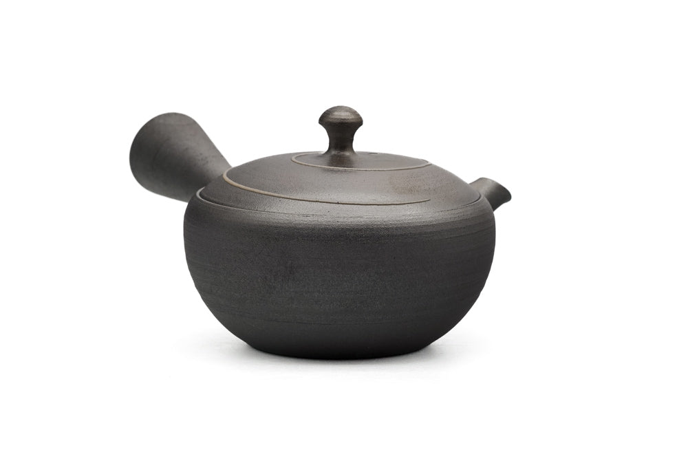 Spiraling Metallic Tokoname Teapot - 240ml