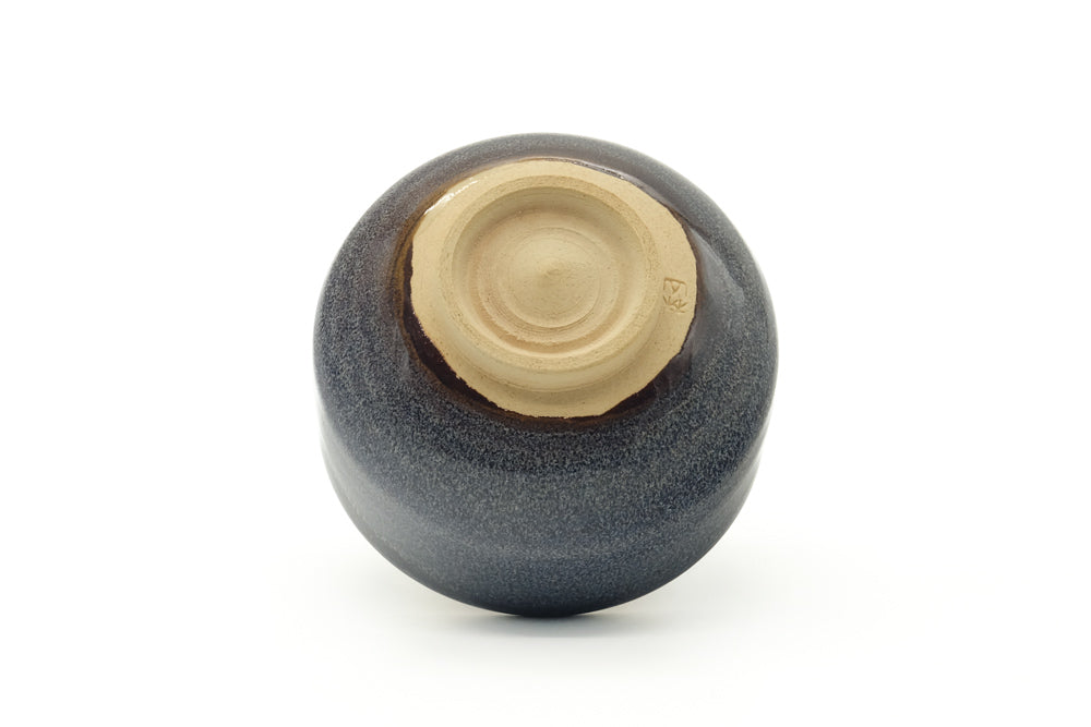 Japanese Teacup - Blue Hare's Fur Glazed Yunomi - 260ml
