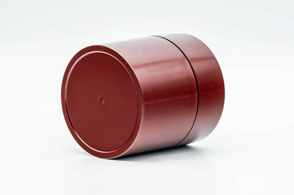 Japanese Chazutsu - Floral Magenta Plastic Tea Canister - 300ml