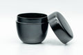 Japanese Natsume - Small Black Lacquered Wooden Matcha Tea Canister - Ko-natsume - 50ml