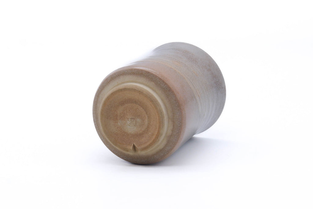 Japanese Teacup - Beige White Weathered Hagi-yaki Yunomi - 160ml