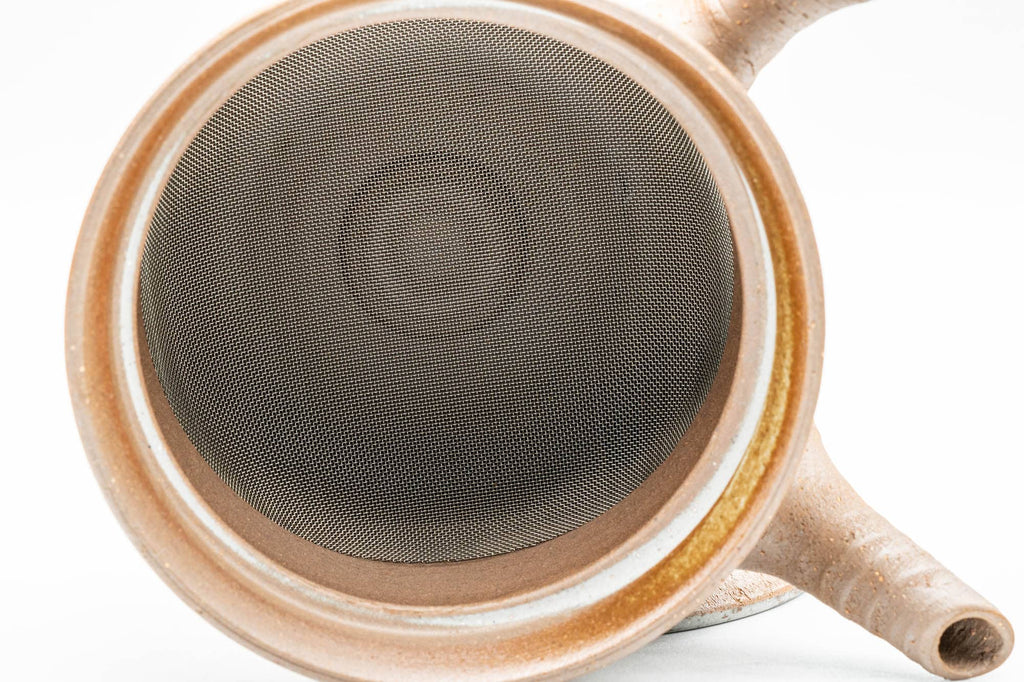 Japanese Kyusu - Hakeme Glazed Nozomi Filter Teapot - 175ml