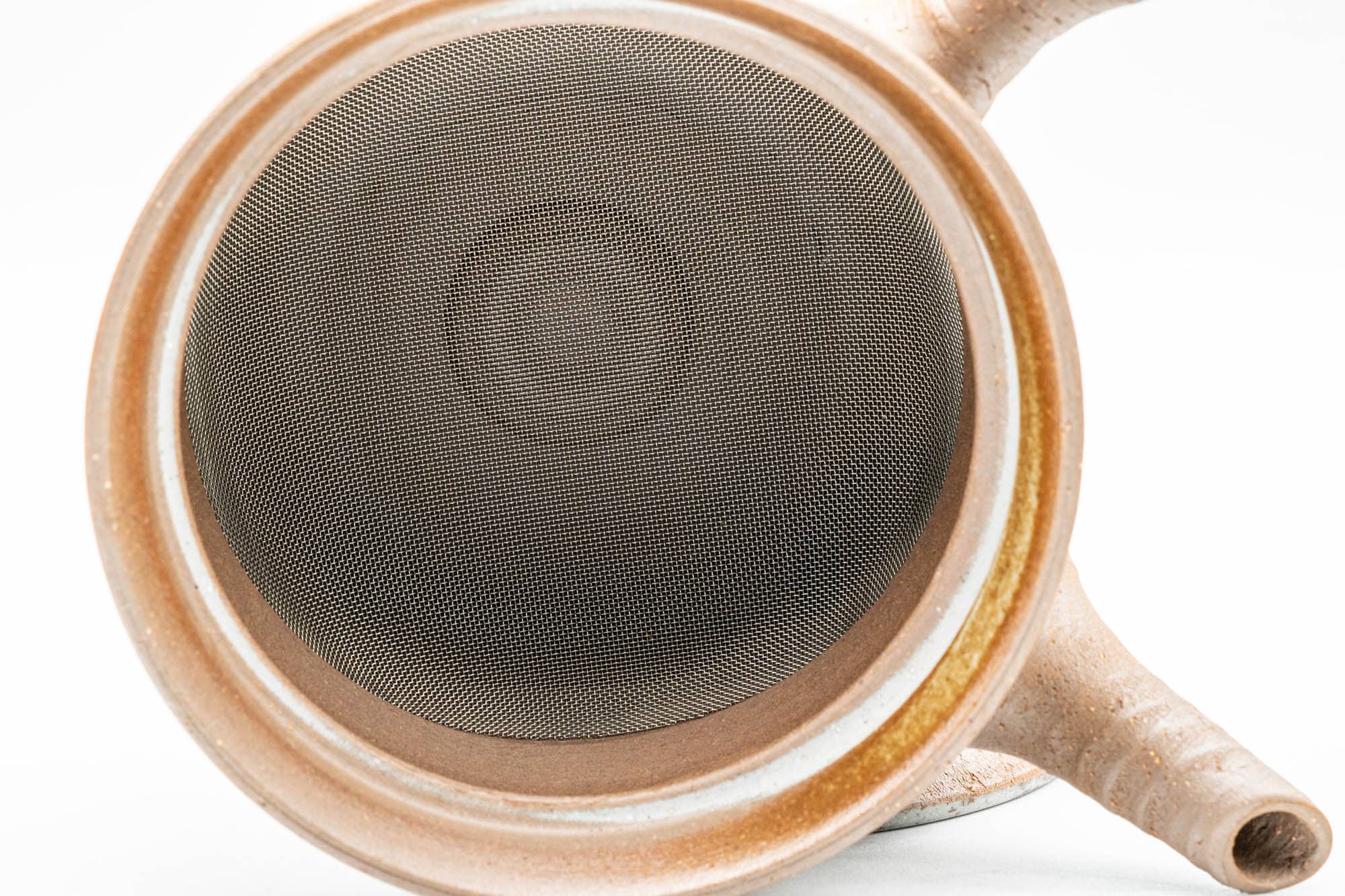 Japanese Kyusu - Hakeme Glazed Nozomi Filter Teapot - 175ml