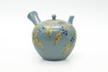 Japanese Kyusu - Blue Floral Hand-Painted Kutani Teapot - 500ml