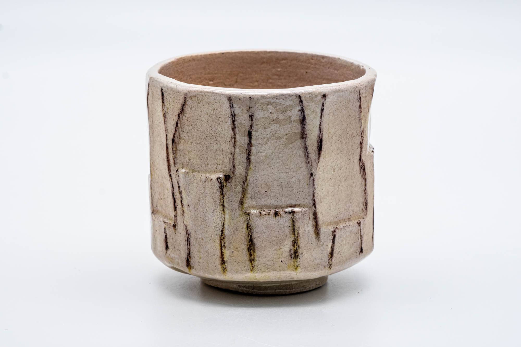 Japanese Matcha Bowl - 手 Crazed Glazed Raku Winter Chawan - 200ml