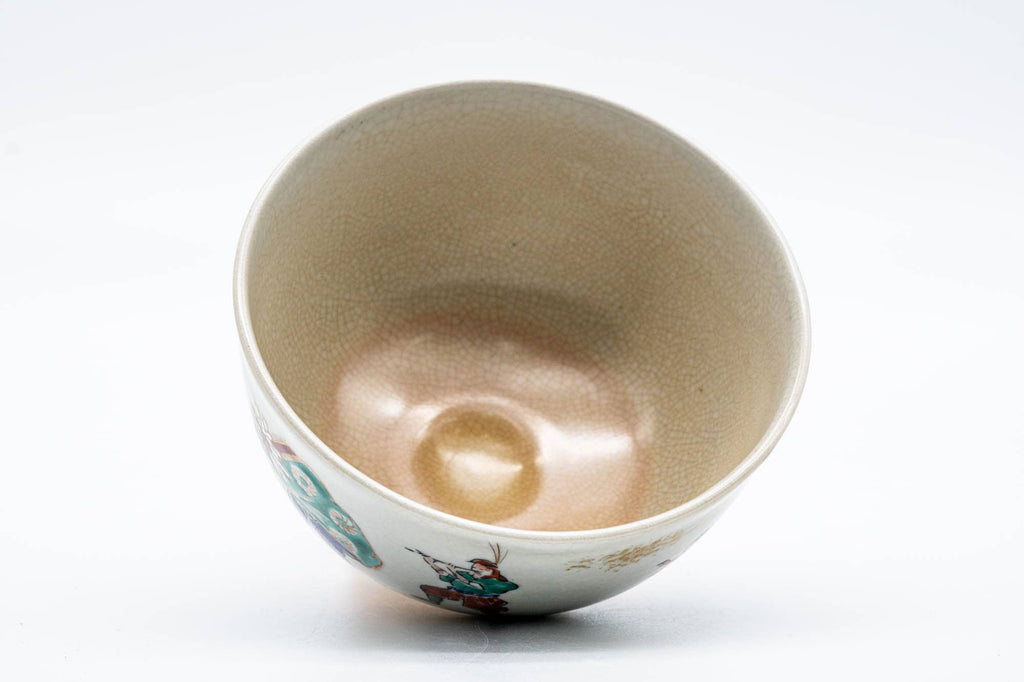 Japanese Matcha Bowl - Parading Musicians Kyo-yaki Chawan - 200ml