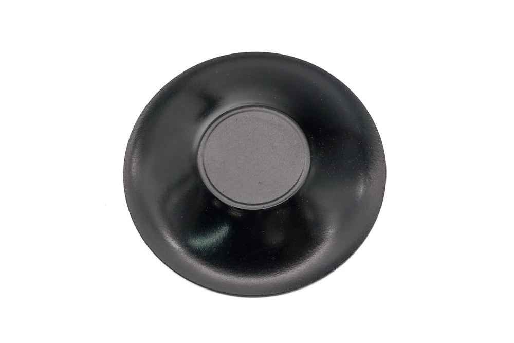 Japanese Chataku - Set of 5 Thin Black Lacquer Tea Saucers
