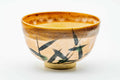 Japanese Matcha Bowl - Long Grass Peach Glazed Karatsu-yaki Chawan - 300ml