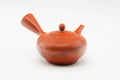 Japanese Kyusu - Engraved Leaves Tokoname-yaki Mesh Filter Teapot - 200ml