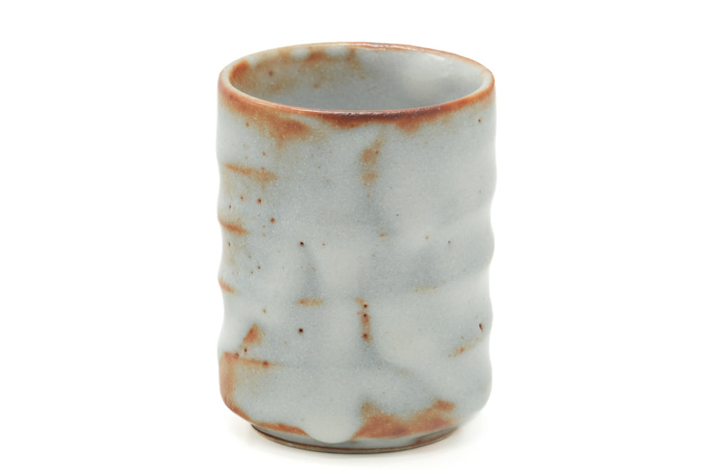 Japanese Teacup - Orange White Glaze Yunomi - 110ml