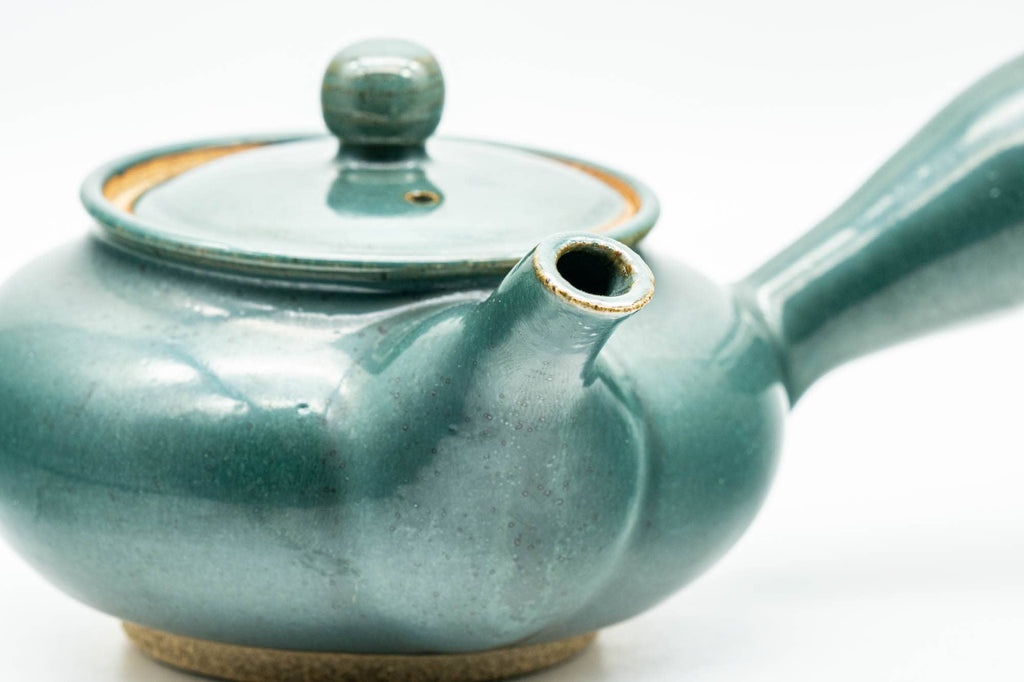 Japanese Kyusu - Green Glazed Agano-yaki Do-ake Teapot - 300ml
