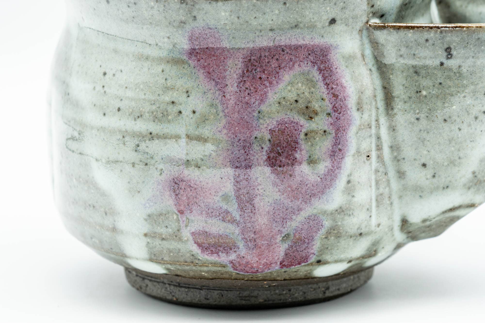 Japanese Houhin - Purple White Drip-Glazed Do-ake Handleless Teapot - 300ml