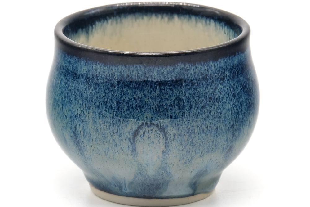Japanese Teacup - Dark Blue Glazed Yunomi - 120ml