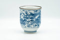Japanese Teacup - Blue Dragon Leaves Arita-yaki Yunomi - 200ml