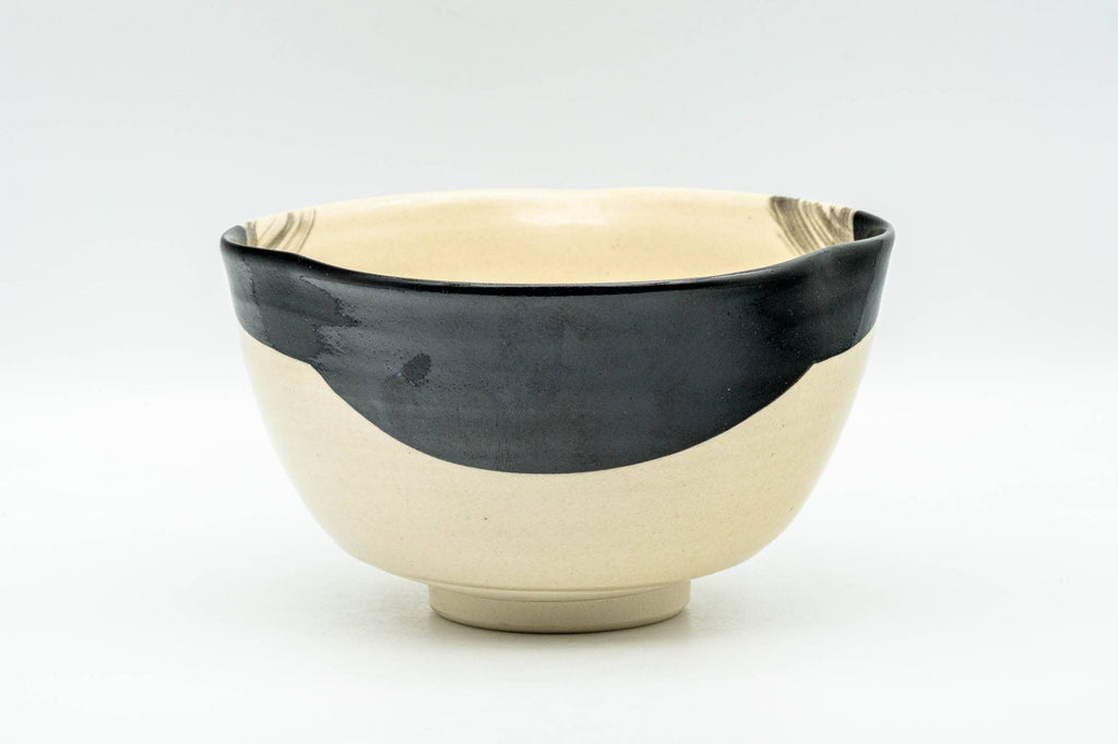 Japanese Matcha Bowl - Otafuku Okame Themed Kyo-yaki Chawan with Wooden Gift Box - 300ml