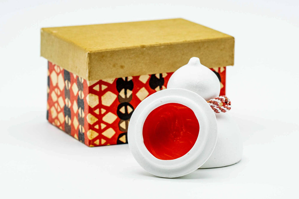 Japanese Kogo - Ceramic Gourd-shaped Incense Container