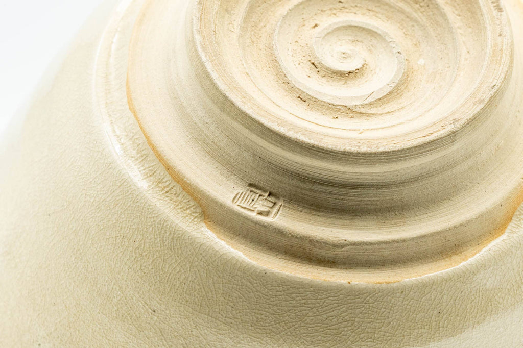 Japanese Matcha Bowl - Otafuku Okame Themed Kyo-yaki Chawan - 300ml
