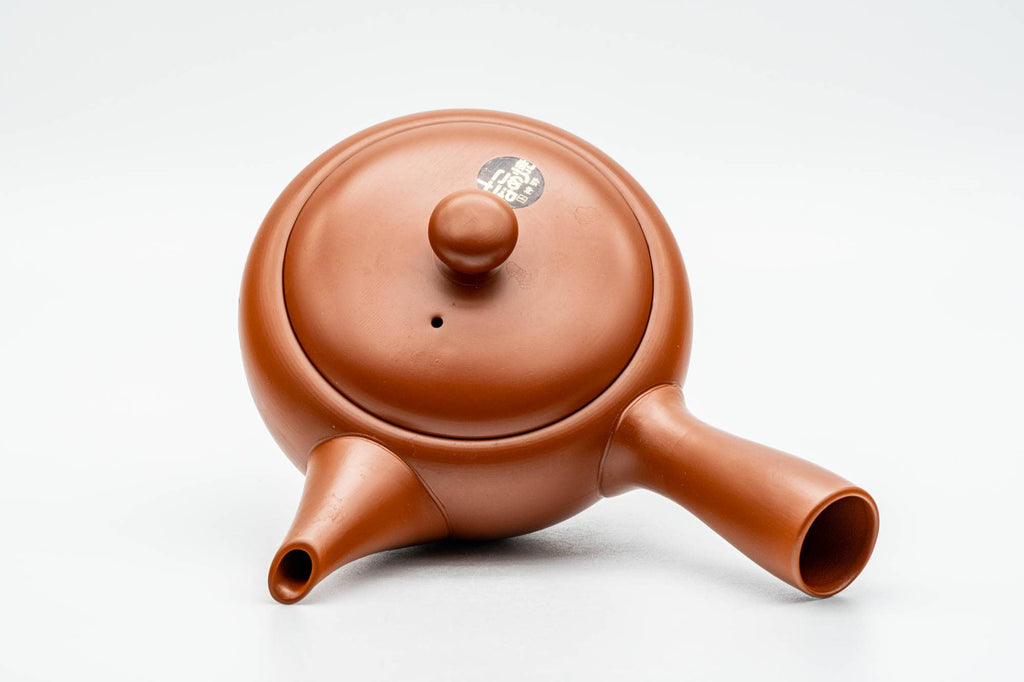 Japanese Tea Set - 順仙 新帯 Junsen Shintai - Engraved Tokoname-yaki Debeso Kyusu Teapot with 2 Yunomi Teacups