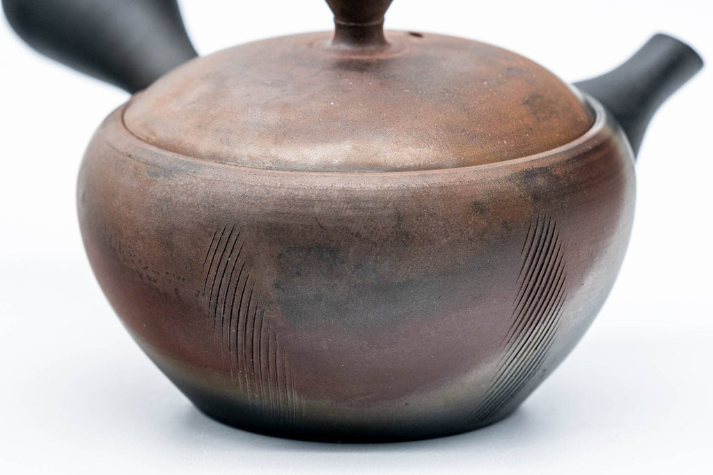 Kokudei Kushime Yōhen Tokoname Teapot - 100ml