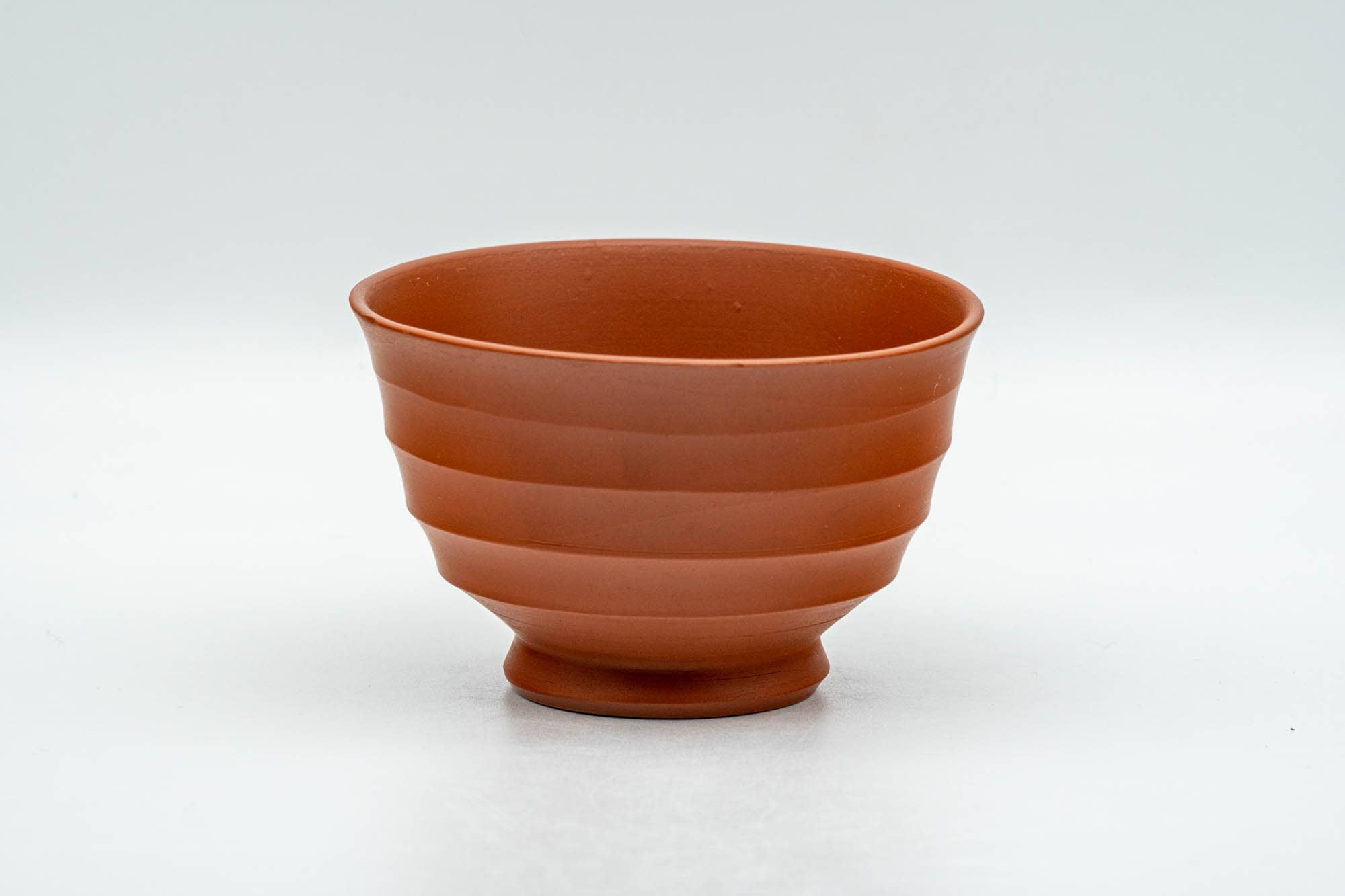 Japanese Teacups - Set of 3 Horizontally Sculpted Tokoname-yaki Yunomi - 90ml